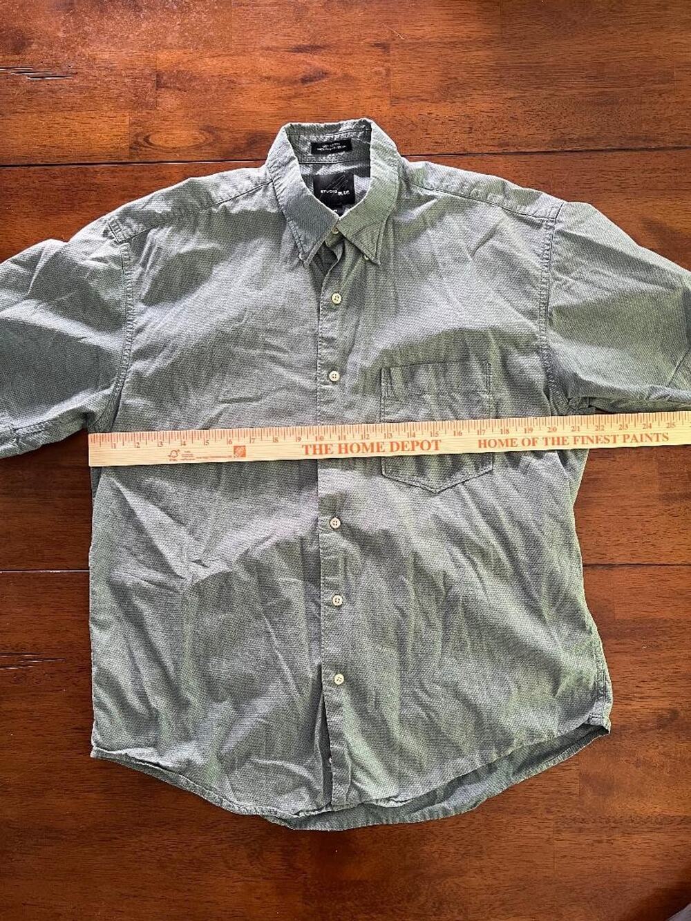 Mens Bill Blass Studio Short Sleeve Button Up Shirt, Size M